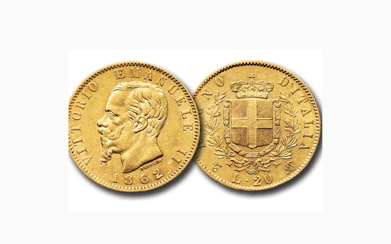 Hai le 20 Lire d’Oro Vittorio Emanuele II del 1861? Ecco quanto valgono oggi